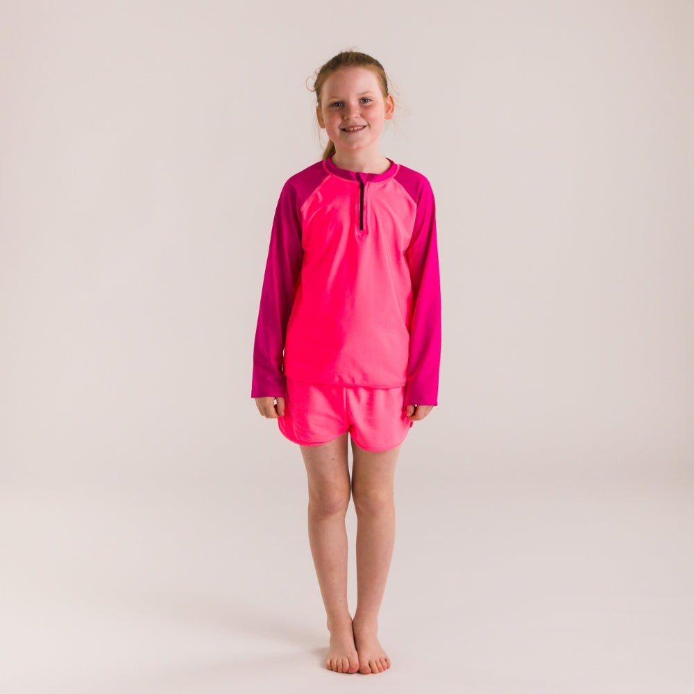 Neon Short Boardies - Neon Pink