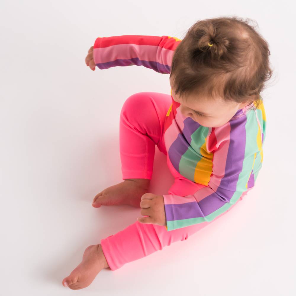 Neon Swim Leggings - Neon Pink
