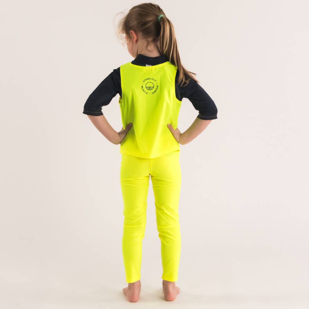 Neon Swim Leggings - Neon Yellow