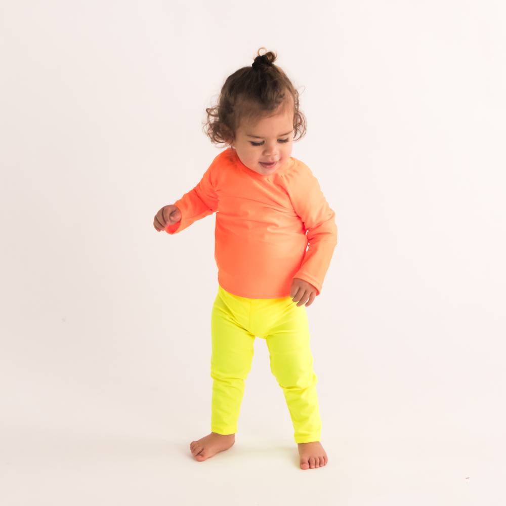 Neon Swim Leggings - Neon Yellow