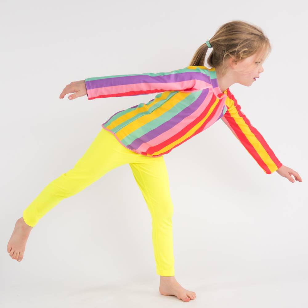 Neon Swim Leggings - Neon Yellow
