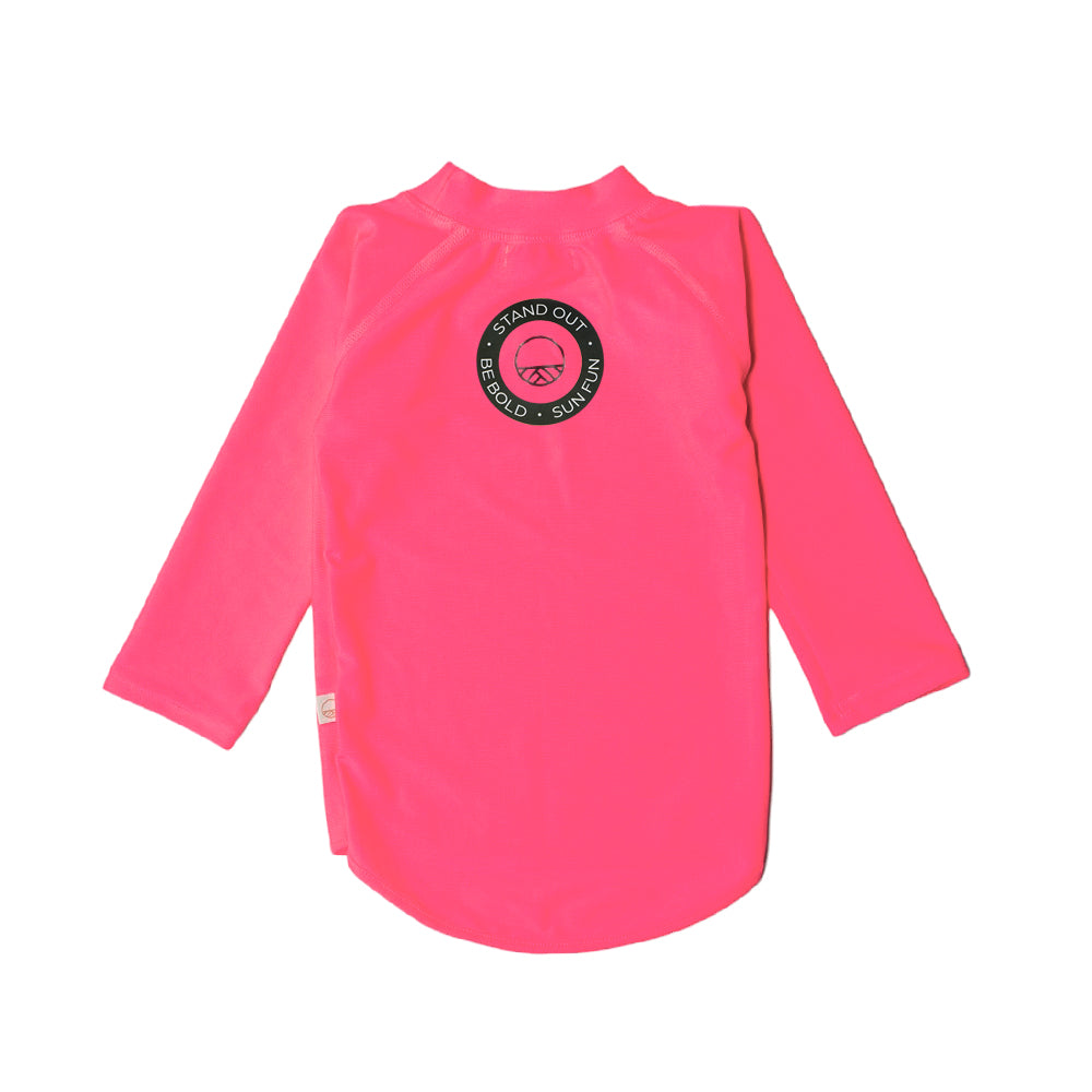 Neon Swim Rash Vest - Neon Pink