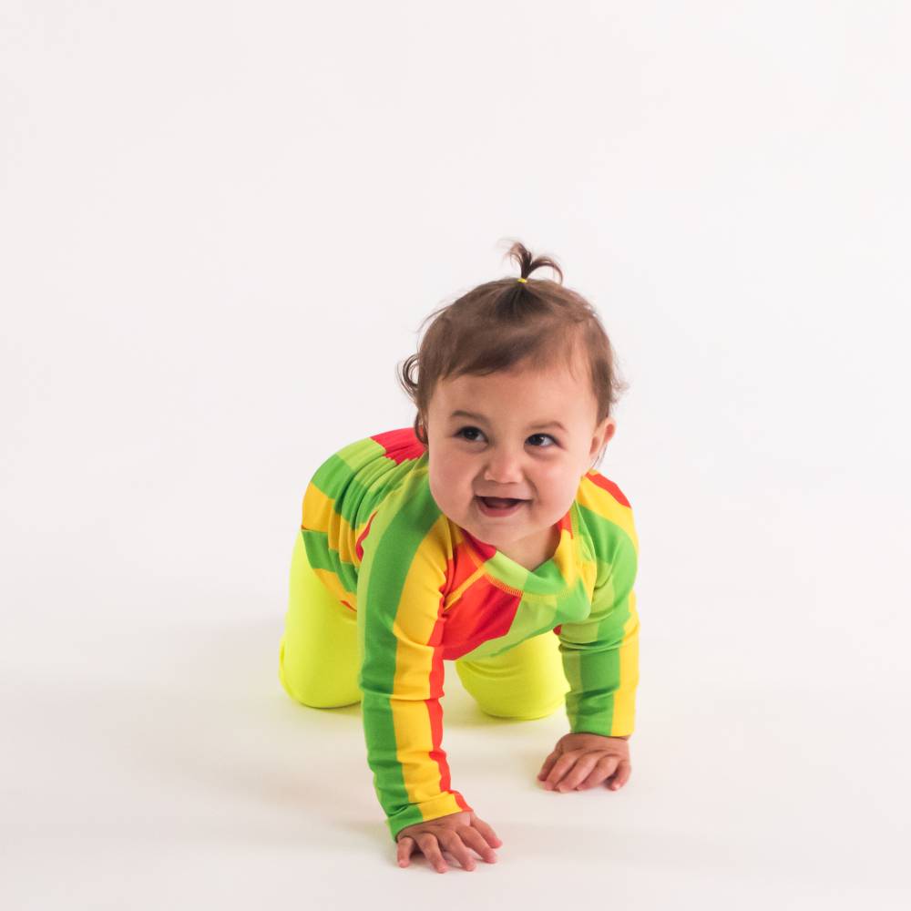Neon Swim Rash Vest - Traffic Light