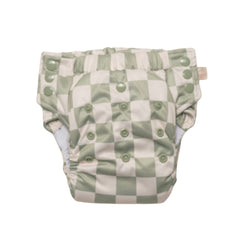 Straight Up Reusable Nappy Pants - Moss Check