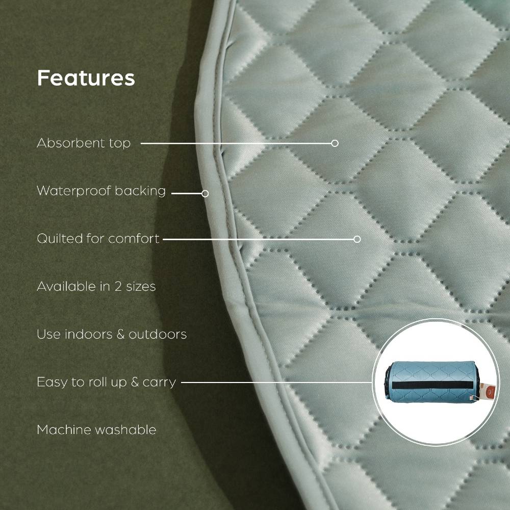 Waterproof Quilted Play Mat - Bows