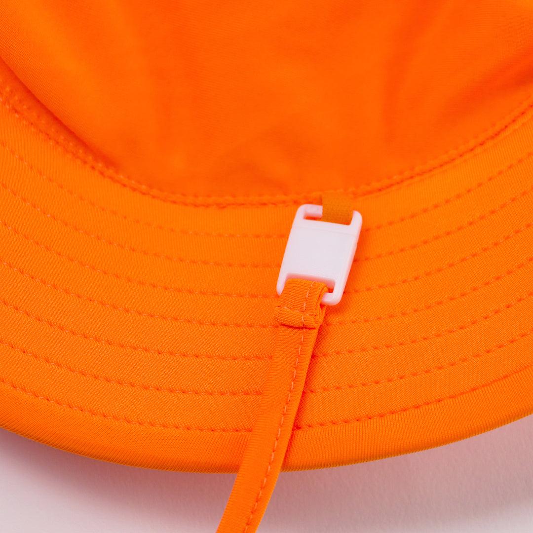 Swim Bucket Hat - Neon Orange