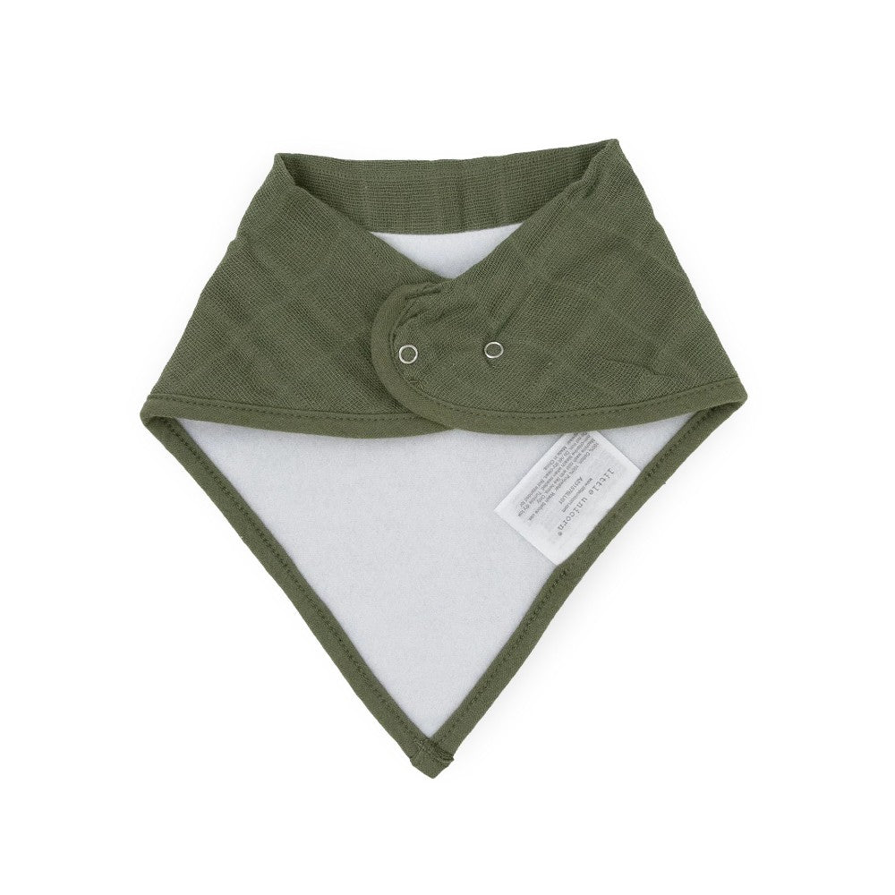 Cotton Muslin Fleece Bandana Bib - 4pk - Dino Friends