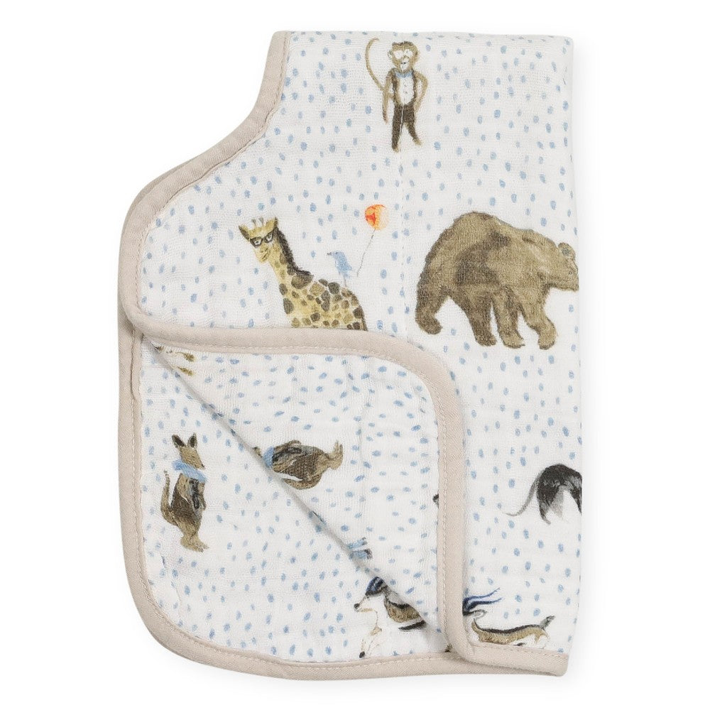 Muslin Burp Cloth - Party Animals