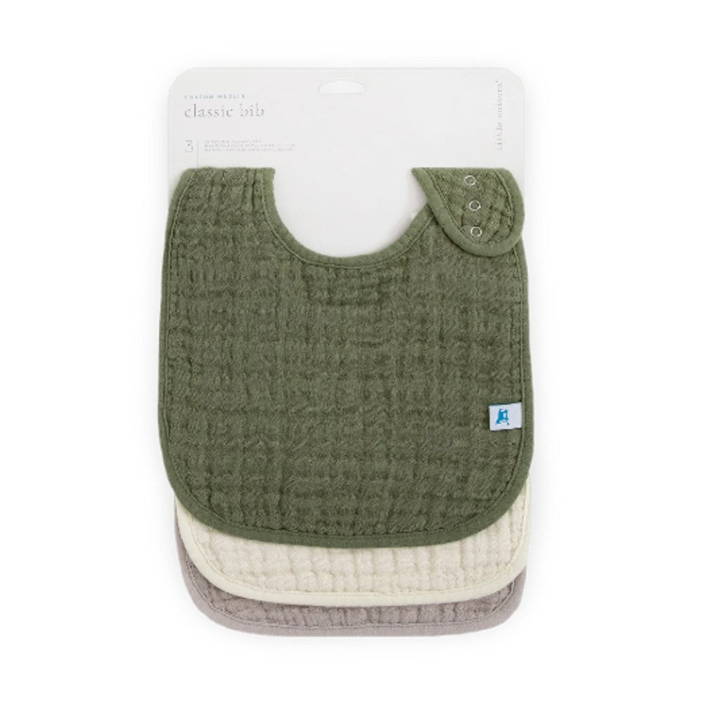 Muslin Classic Bib 3pk - Fern V2