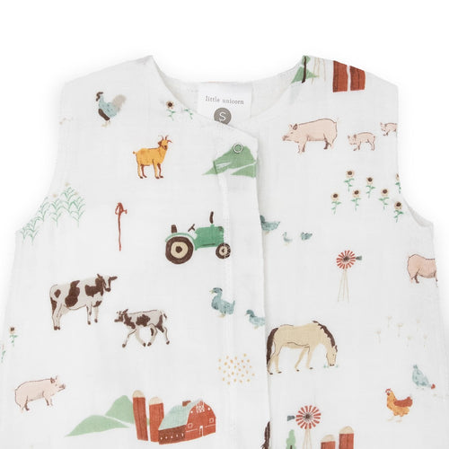 1.0 Muslin Sleeping Bag - Farmyard