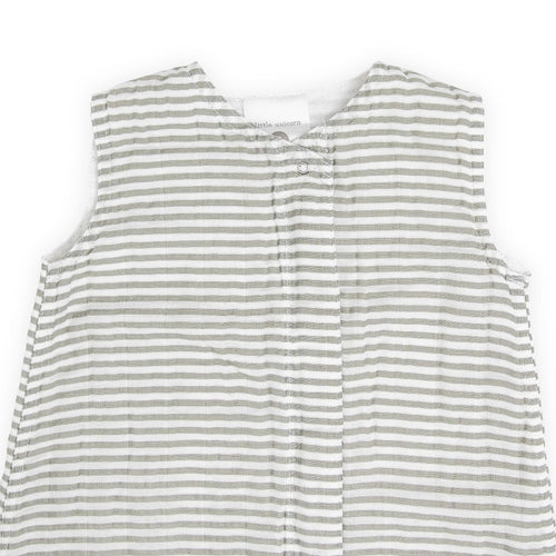 1.0 Muslin Sleeping Bag - Grey Stripe