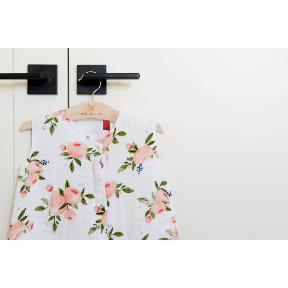 1.0 Muslin Sleeping Bag - Watercolour Roses