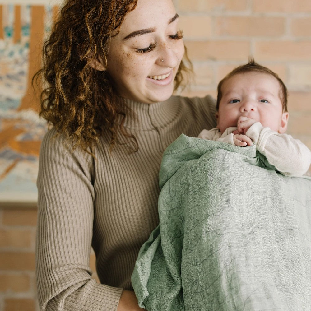 Muslin Swaddle Gift Set - Desert Night Set