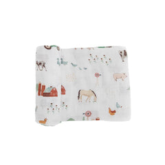 Muslin Swaddle Wrap - Farmyard