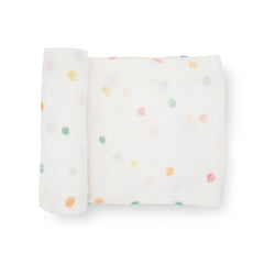 Muslin Swaddle Wrap - Party Dots