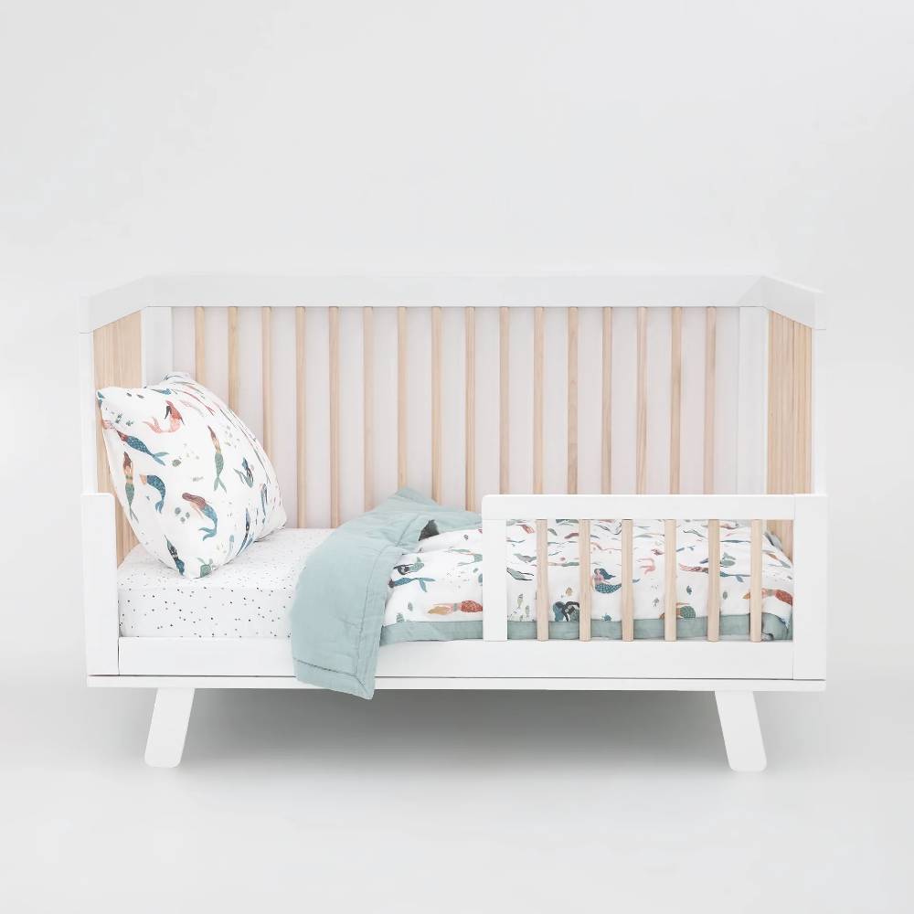Muslin Cot Bedding Set - Mermaid Party