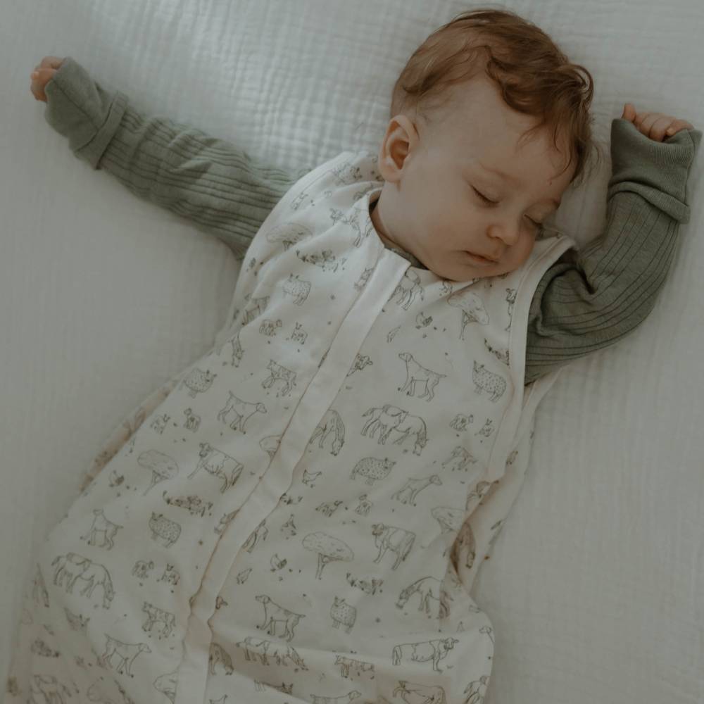 3 Seasons Front Zip Sleeping Bag - Farmyard
