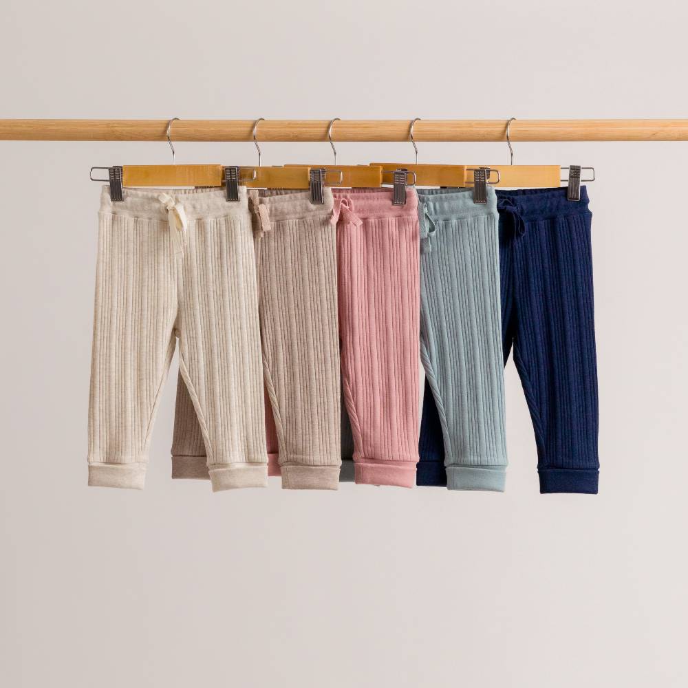 Merino Cotton Relaxed Pants - Buttercup Marl