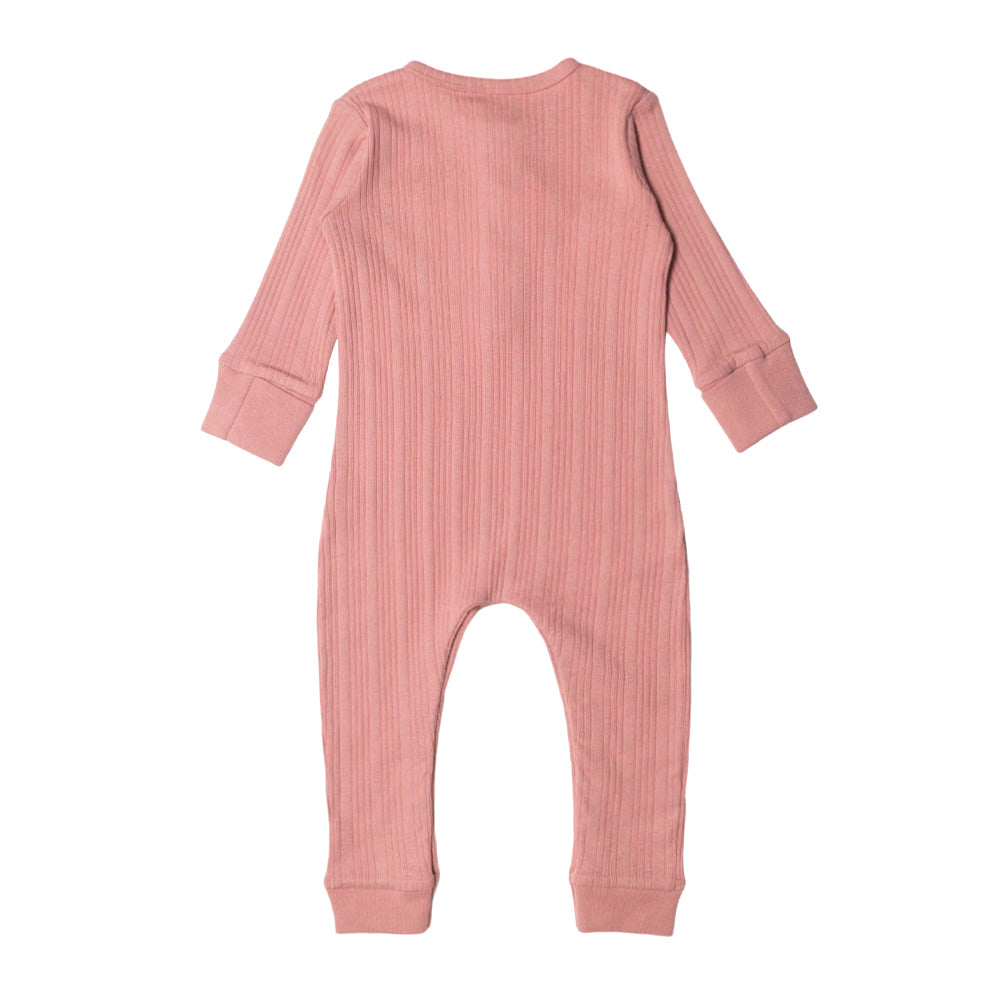 Merino Cotton Henley Suit - Dusk Marl