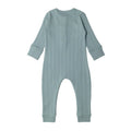 Merino Cotton Henley Suit - Tide Marl