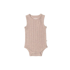Merino Cotton Singletsuit - Dune Marl