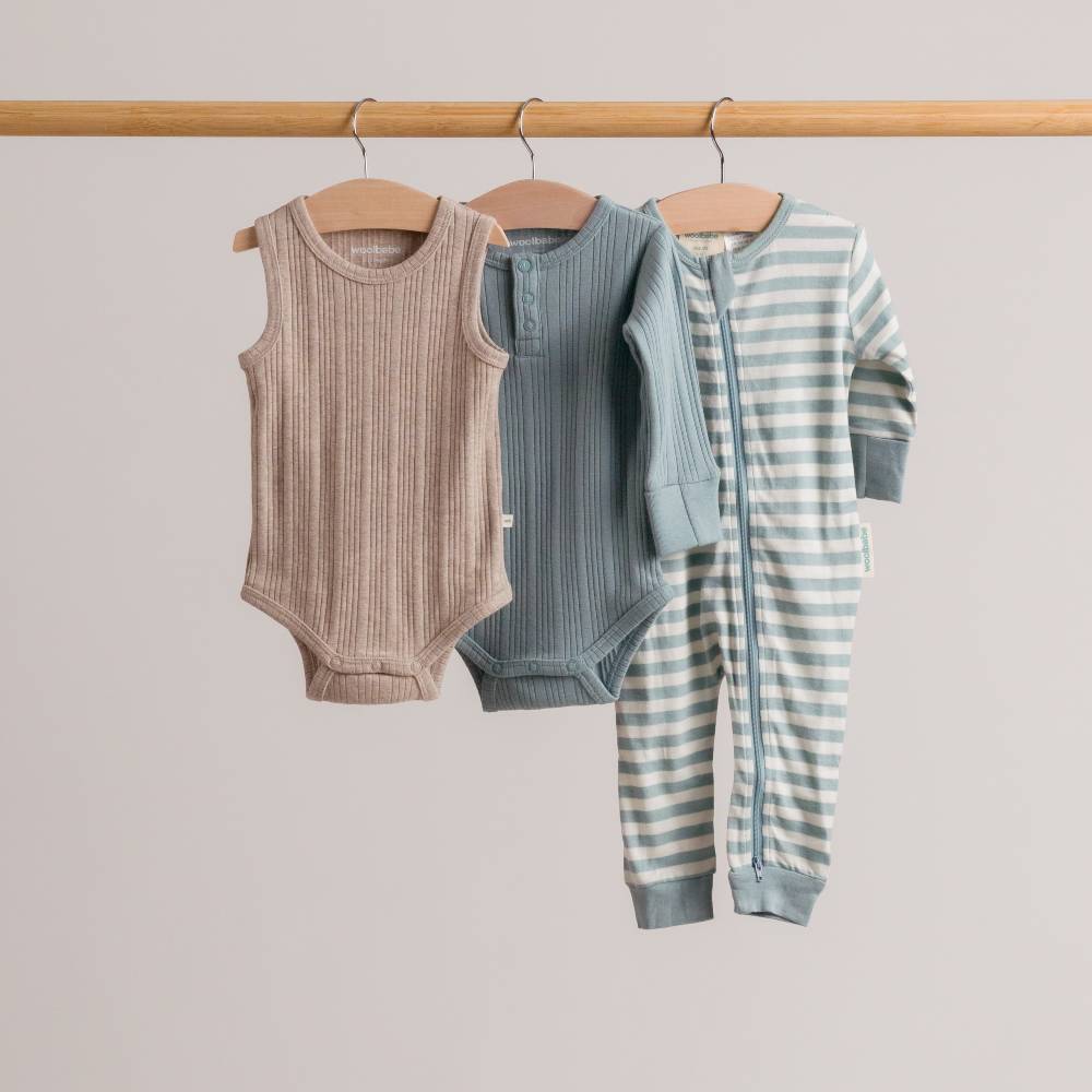 Merino Cotton Singletsuit - Dune Marl