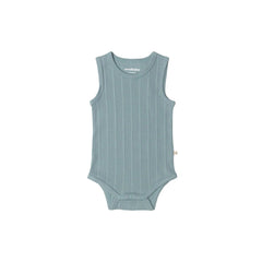 Merino Cotton Singletsuit - Tide Marl