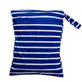 Double Pocket Wet Bag - Navy Stripe