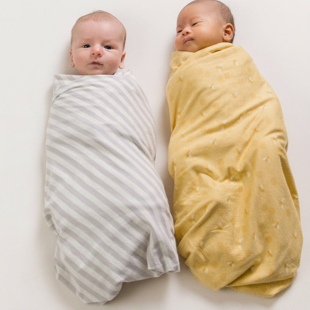 Merino Cotton Swaddle Blanket - Buttercup Bees