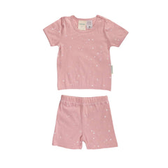 Merino Cotton Summer Pyjamas - Dusk Stars