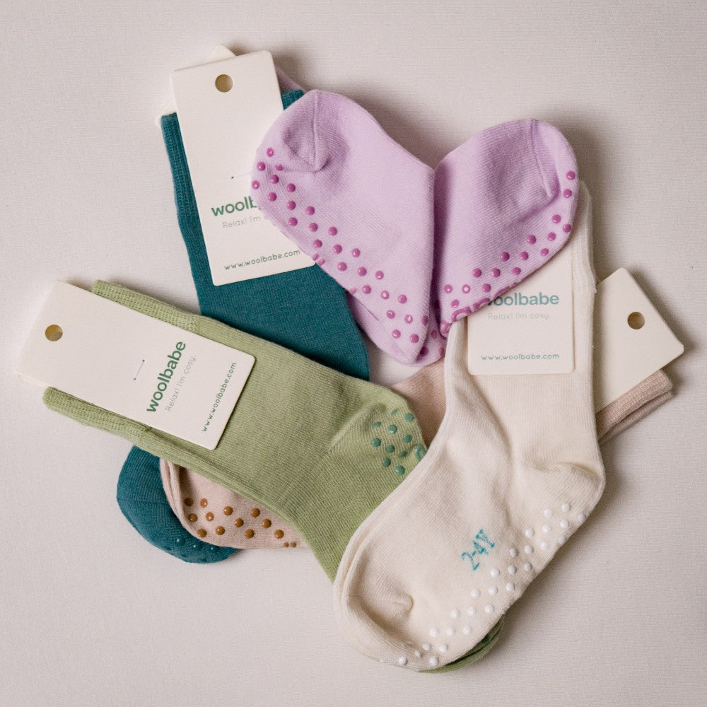Merino Cotton Sleepy Socks - Buttercup