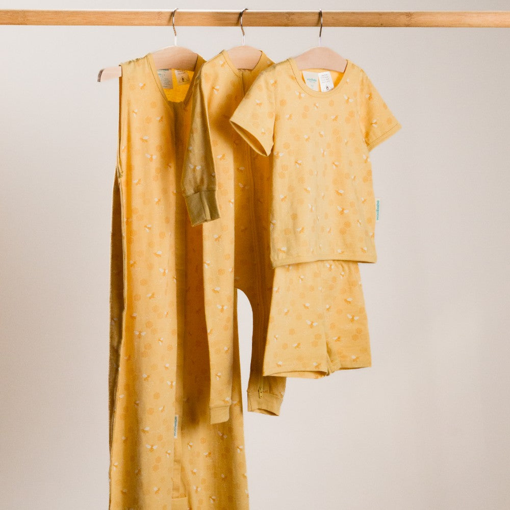 Summer Front Zip Sleeping Bag - Buttercup Bees