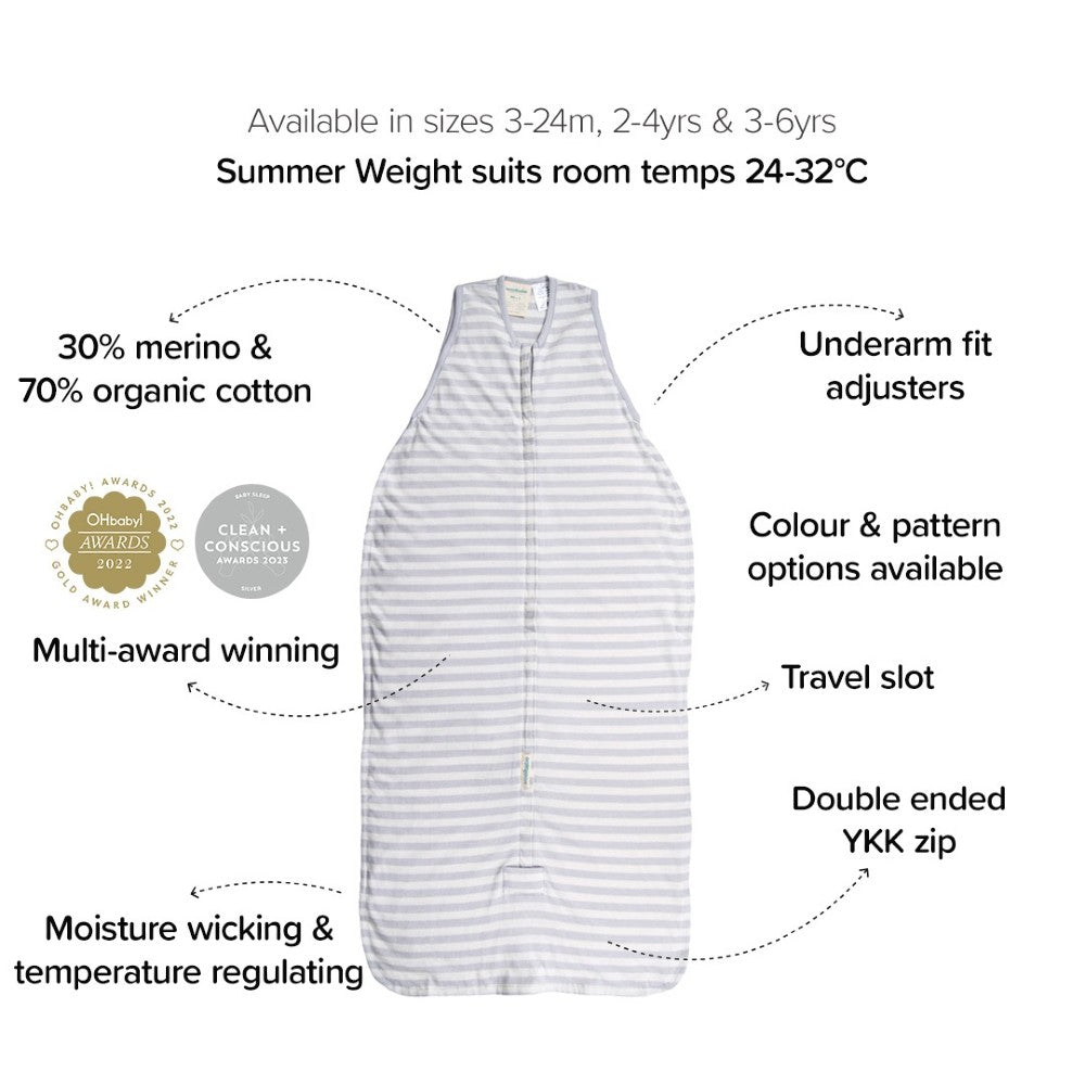 Summer Front Zip Sleeping Bag - Dusk Stars