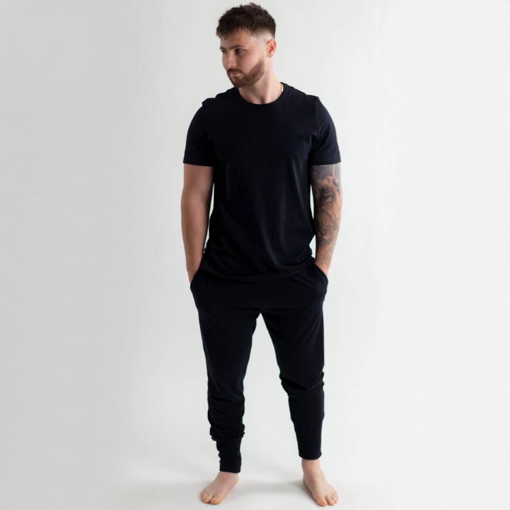 Relax! Merino Cotton Lounge Pants - Solid Night