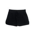 Black lounge PJ shorts on a white background