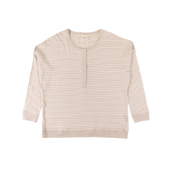 Relax! Merino Cotton Henley Top - Dune