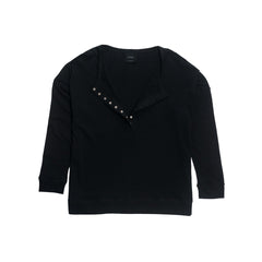 Relax! Merino Cotton Henley Top - Solid Night