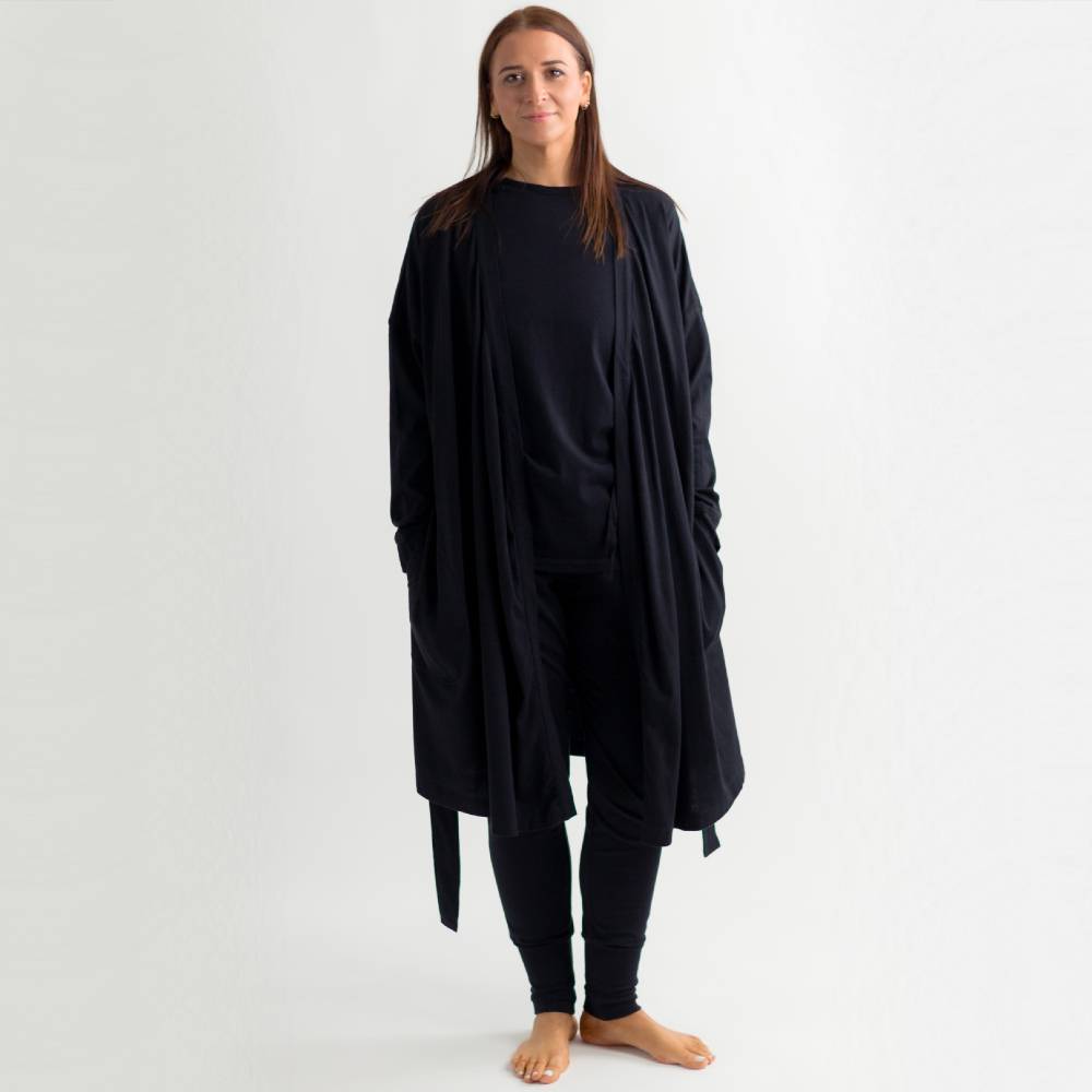 Relax! Merino Cotton Robe - Solid Night
