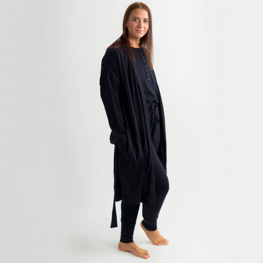 Relax! Merino Cotton Robe - Solid Night