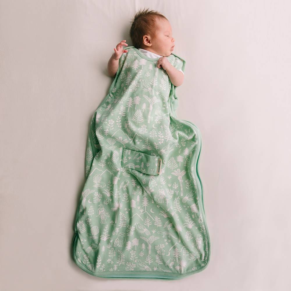 3 Seasons Side Zip Sleeping Bag - Moss Wilderness