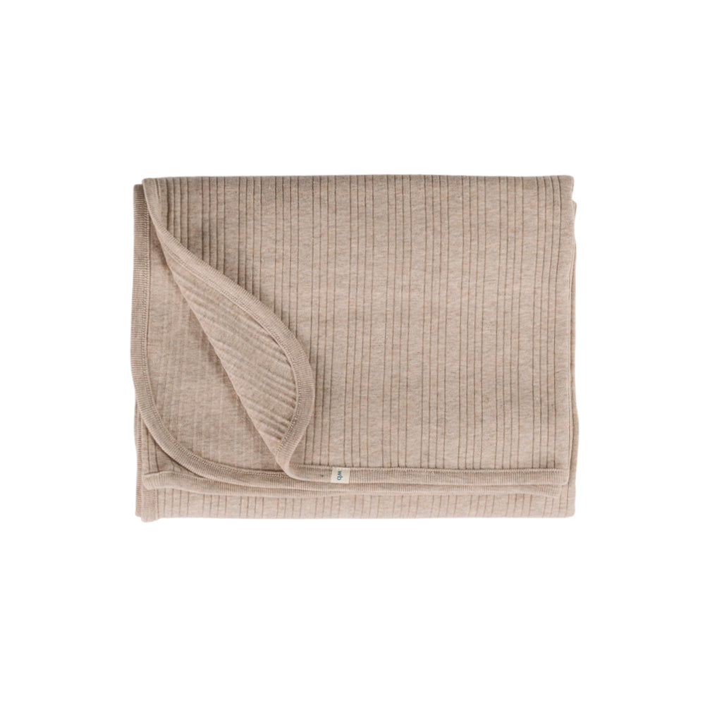 Merino Cotton Swaddle Blanket - Dune Marl