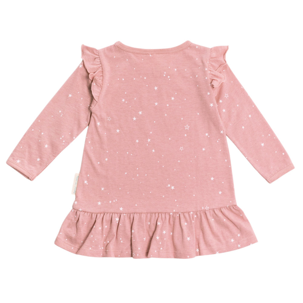 Merino Cotton Winter Nightie - Dusk Stars