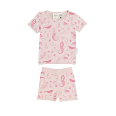 Merino Cotton Summer Pyjamas - Shell Mermaids
