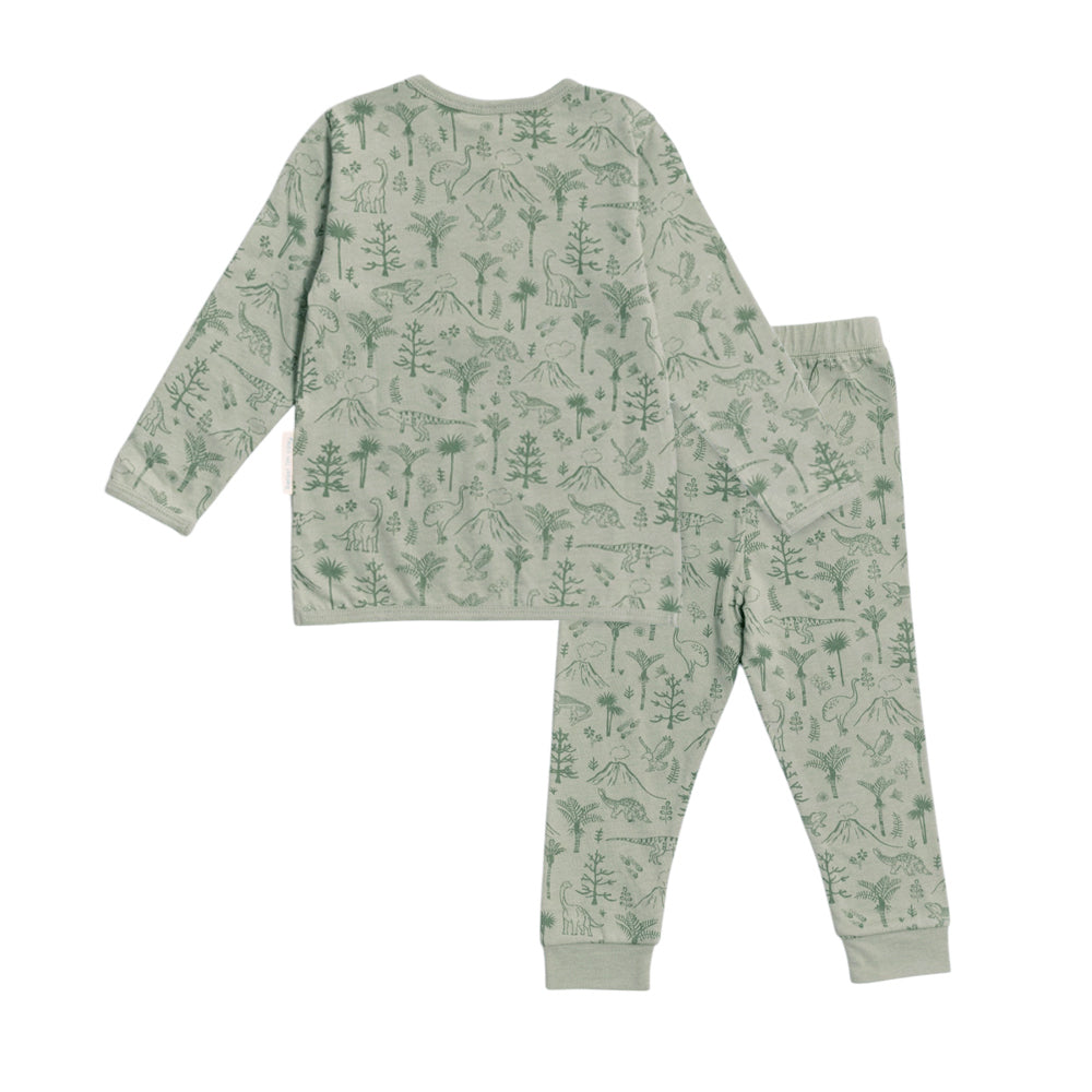 Merino Cotton Winter Pyjamas - Flax Zealandia
