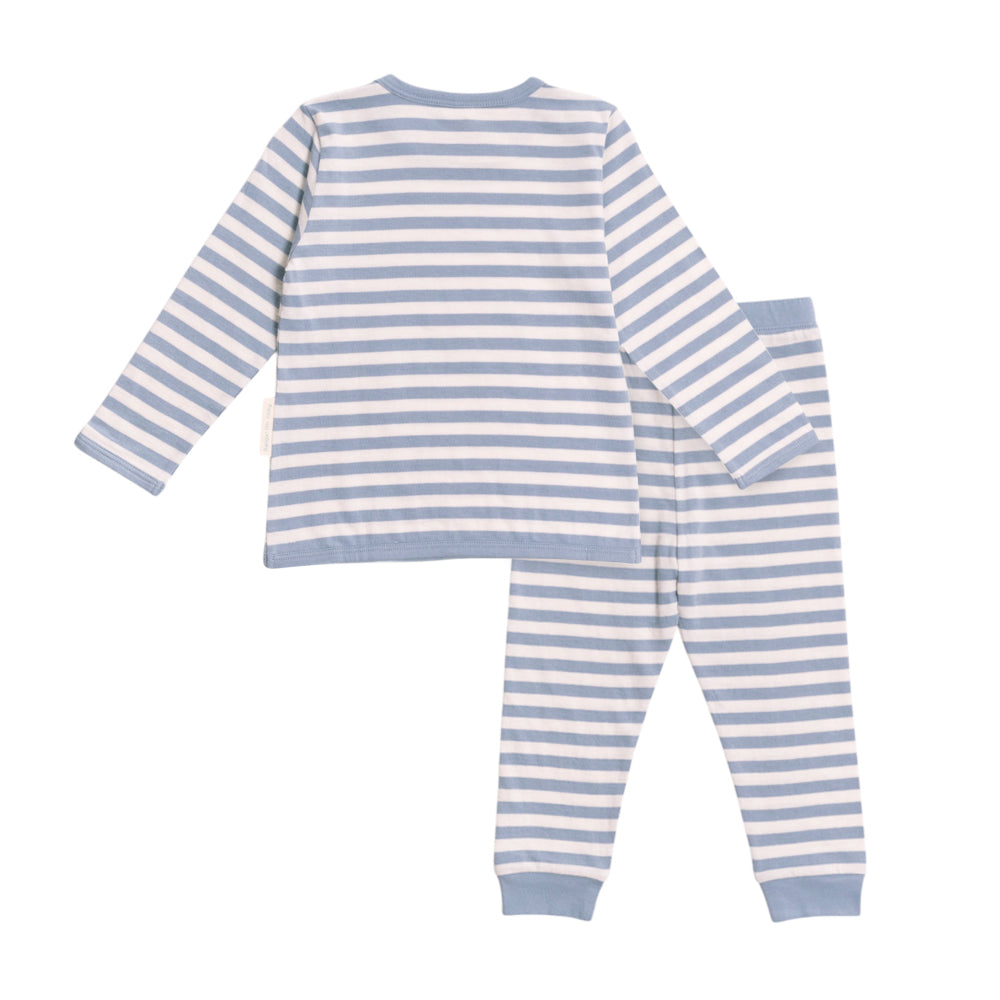 Merino Cotton Winter Pyjamas - Glacier
