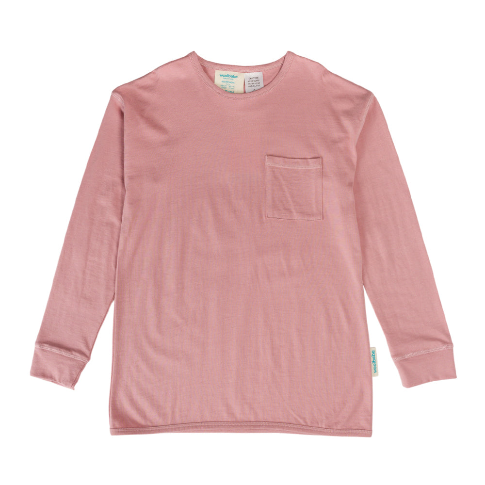 Merino Cotton Relaxed Winter Pyjamas - Dusk/Shell