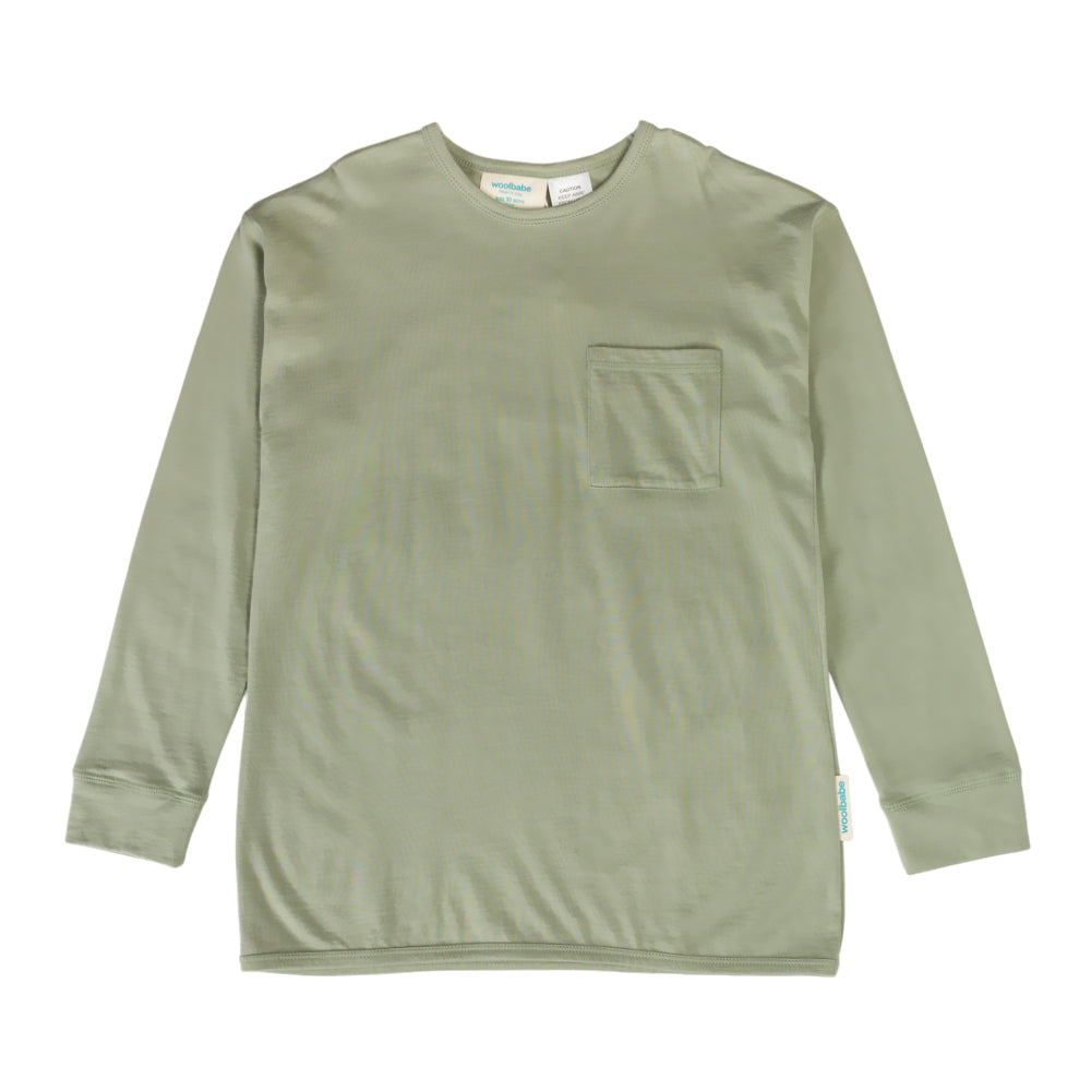 Merino Cotton Relaxed Winter Pyjamas - Flax/Dune