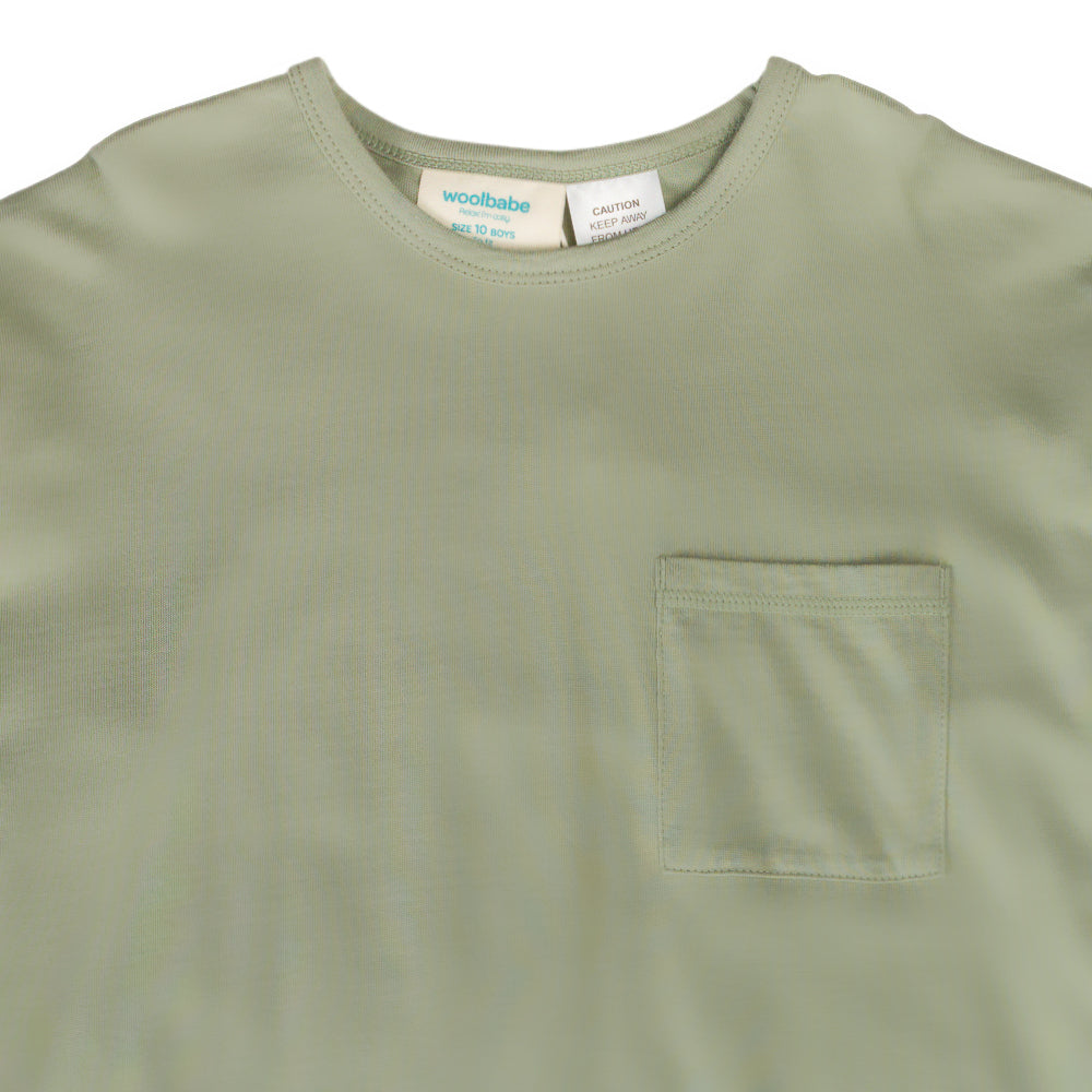 Merino Cotton Relaxed Winter Pyjamas - Flax/Dune
