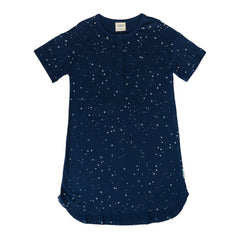 Relax! Henley Short Sleeve Nightie - Tekapo Stars