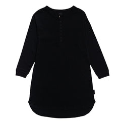 Relax! Henley Long Sleeve Nightie - Solid Night